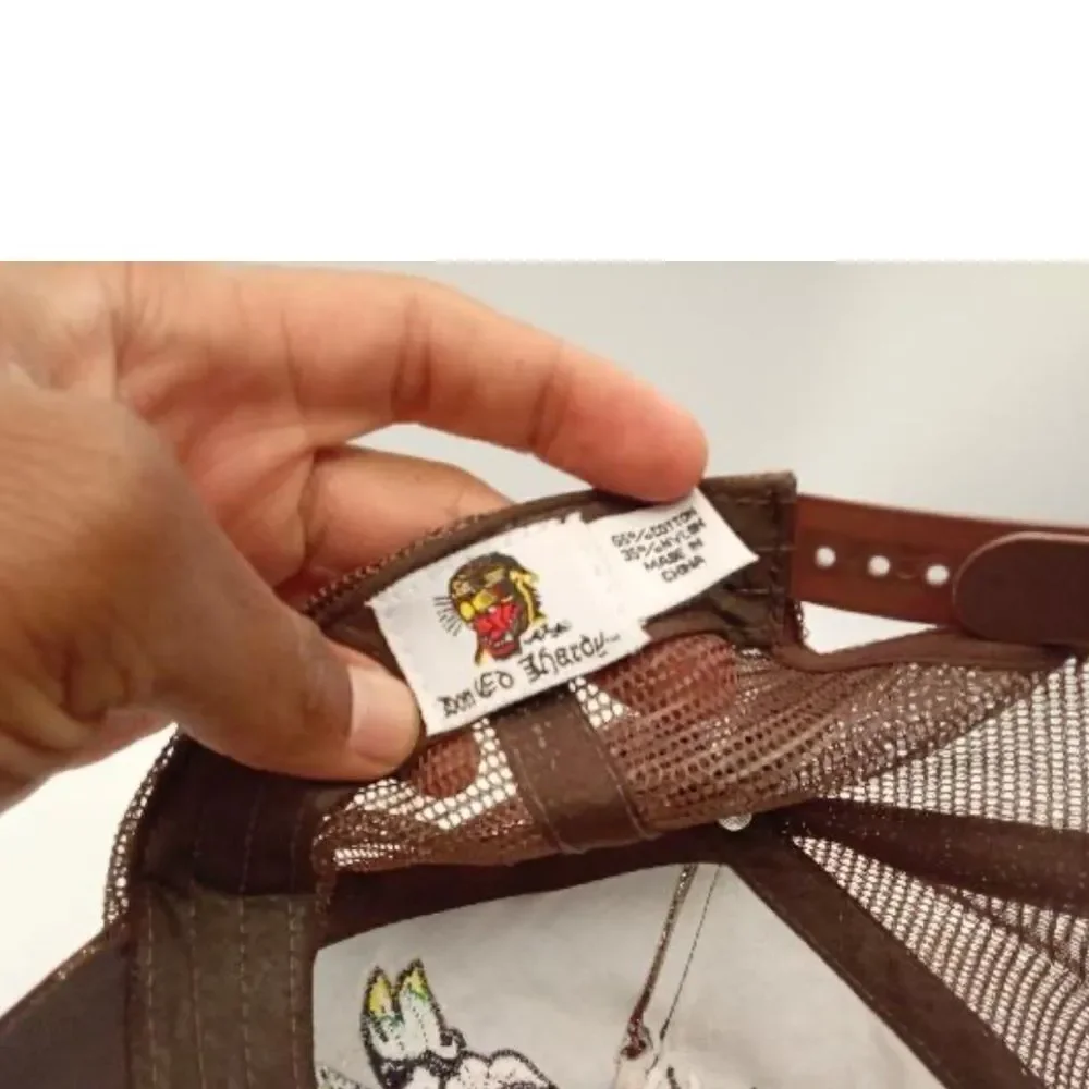 Ed Hardy Women Brown Hat Size7